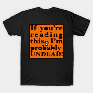 Undead Letter (orange) T-Shirt